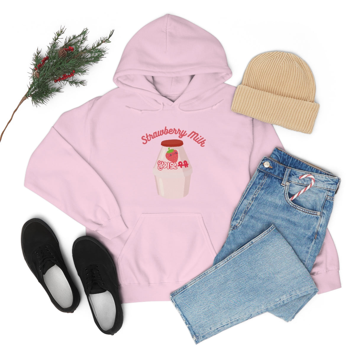 Strawberry Milk Unisex Heavy Blend™ Hooded Sweatshirt