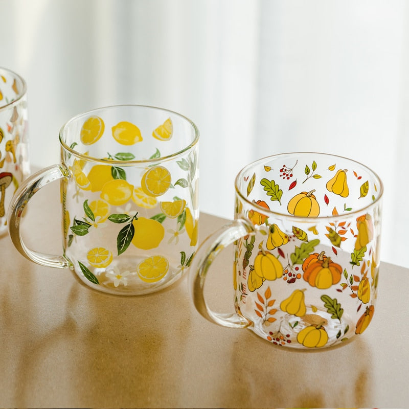 Fall glass cups that are heat resistent