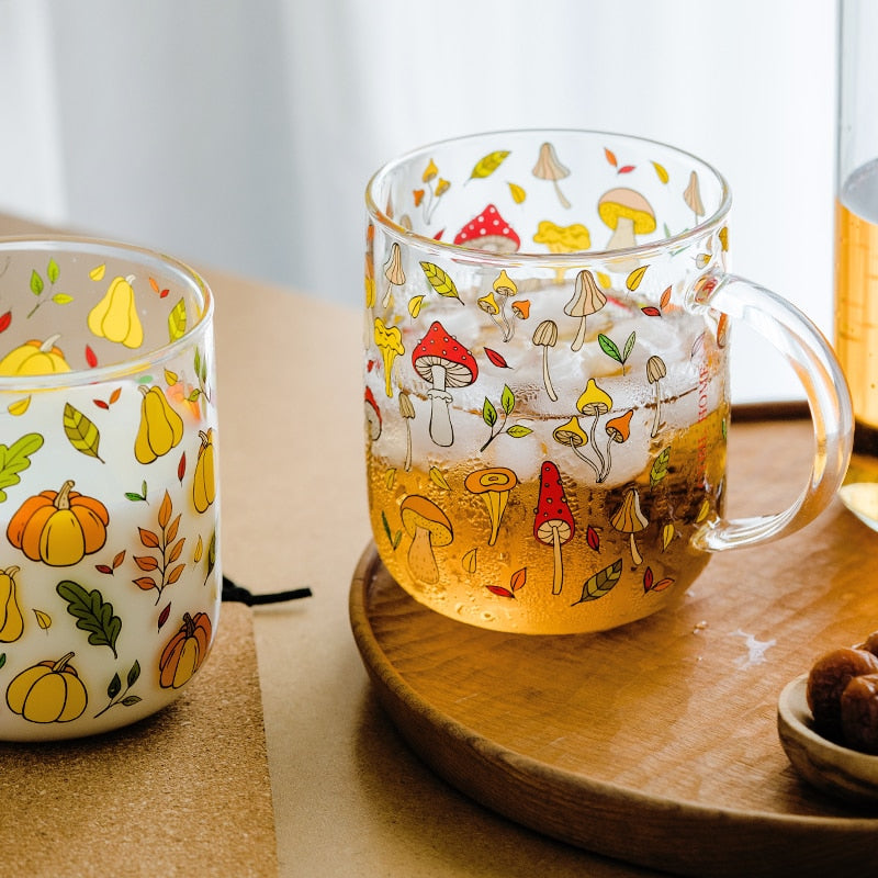 Fall glass cups that are heat resistent